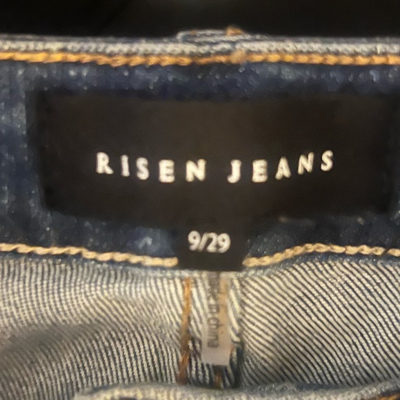 Risen 9/29 Straight Leg Ankle Distressed Jeans - Picture 7 of 10